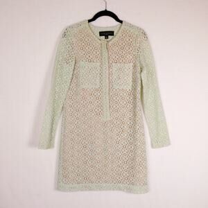 Victoria Beckham for Target Mint Lace Shift Dress Size XS Preppy Tailored Retro